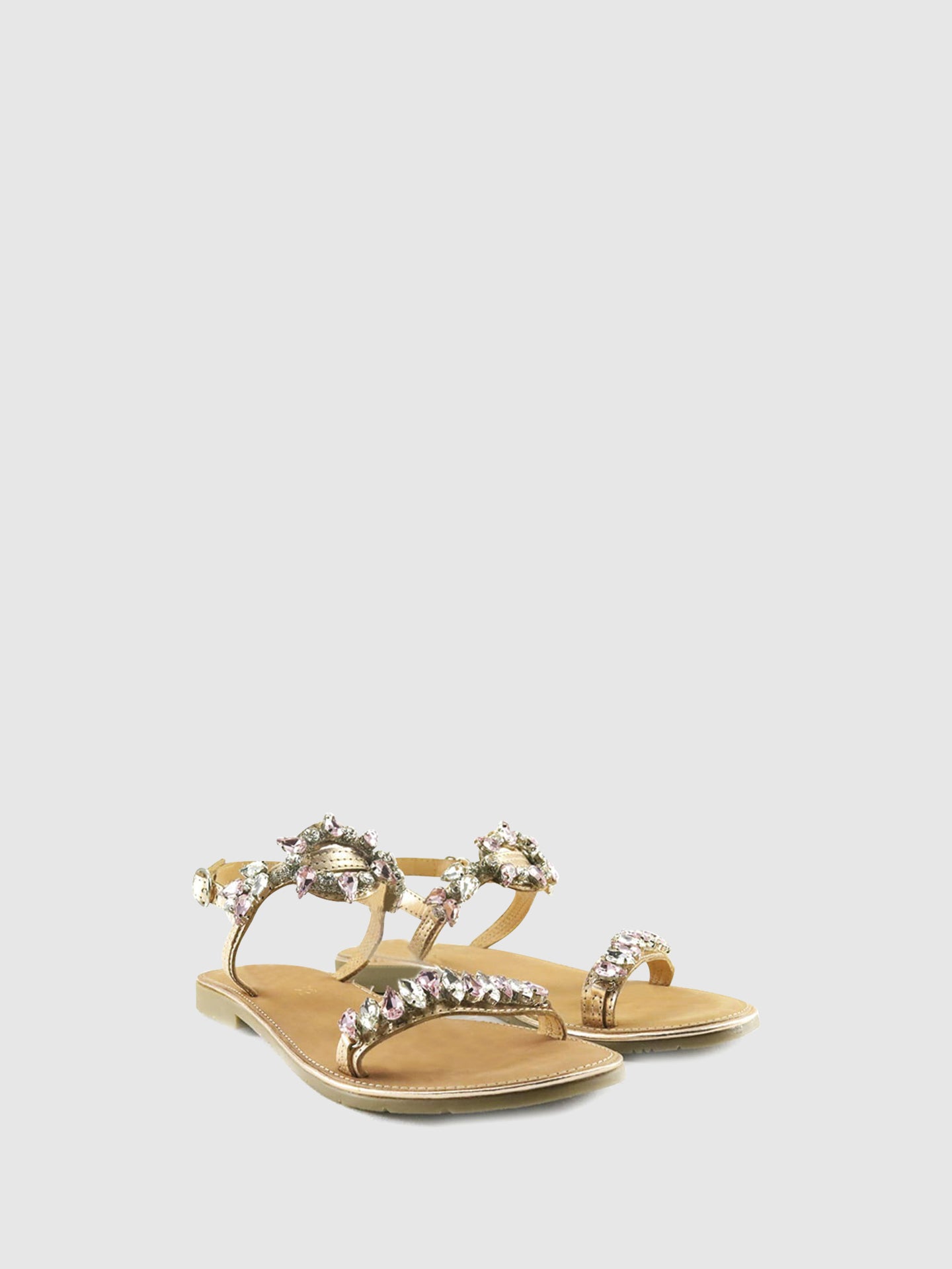 PARODI SHOES Sandálias com Apliques 53/1835ROSA/METAL Pink